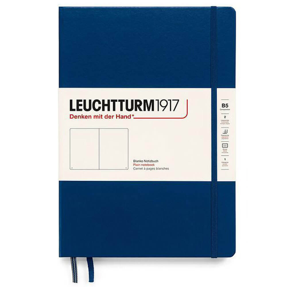 Leuchtturm B5 219 Plain Page Composition Notebook